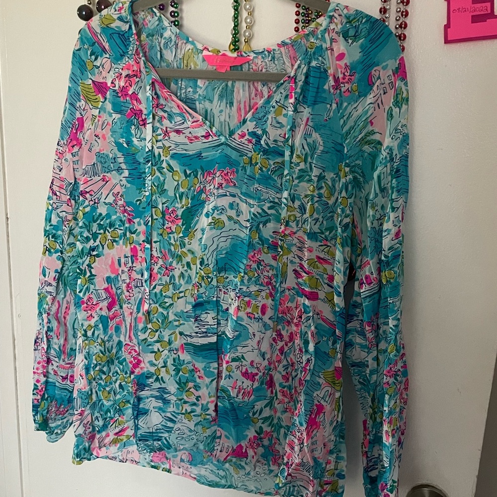 EUC Postcards From Positano Willa Top